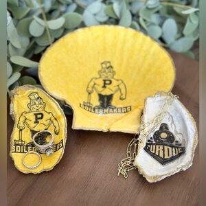 PURDUE UNIVERSITY Shell Trinket Dishes